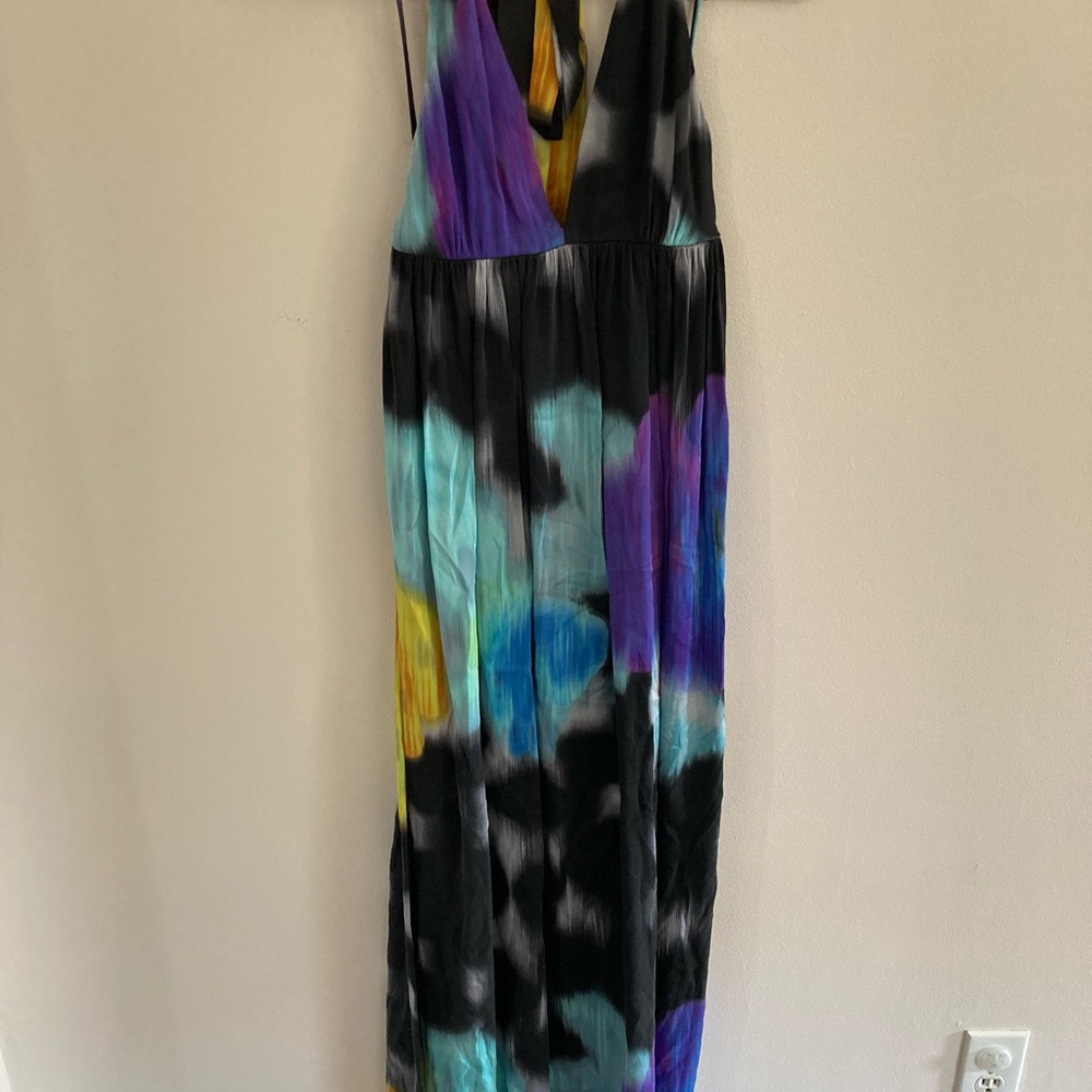 Alice and Olivia tie back halter maxi